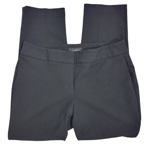 Talbots Women's Seasonless Crepe Wide Leg Pants Black Size 10 - Picture 1 of 11